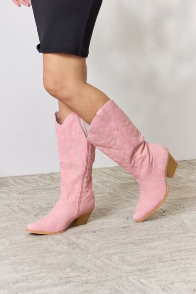 Forever Link Knee High Cowboy Boots - lolaluxeshop