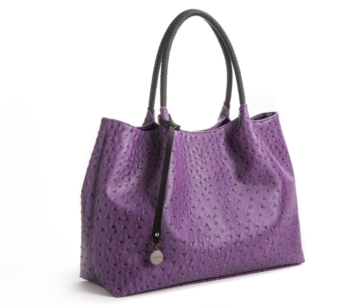 GUNAS NEW YORK Naomi - Purple Vegan Leather Tote Bag - LOLA LUXE