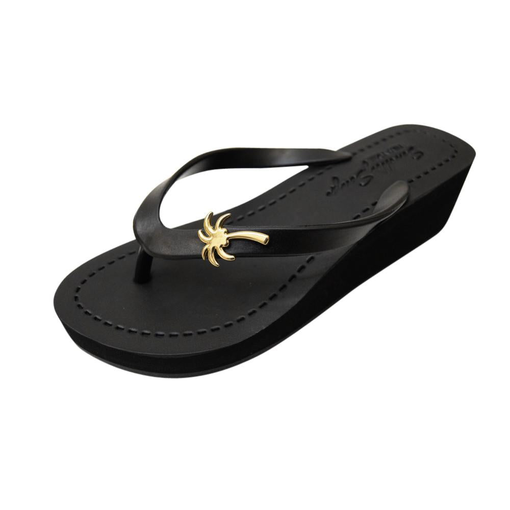 Gold Palm Tree - Women's Mid Wedge - LOLA LUXE