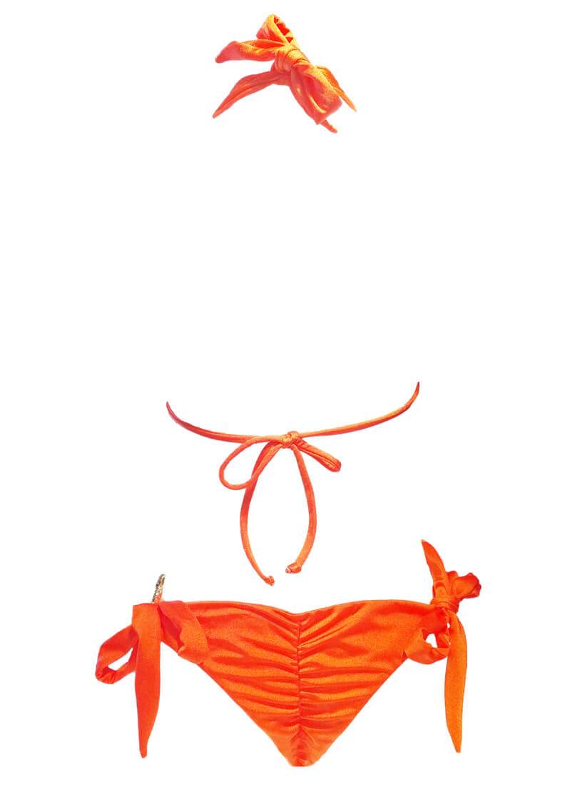 Amber Luxury Top & Tie Side Bottom - Orange - LOLA LUXE