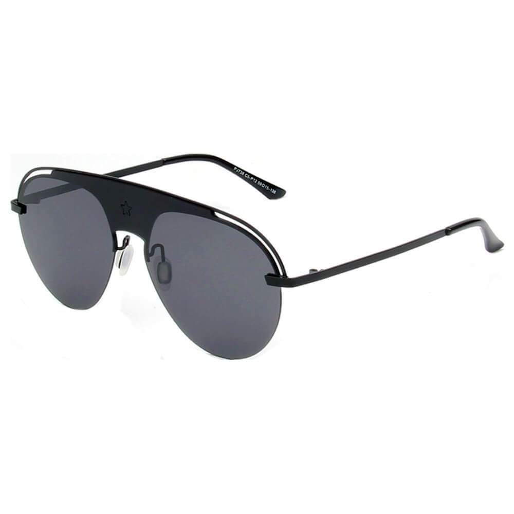 OVIEDO | Classic Polarized Aviator Fashion Ornate Brow Bar Sunglasses - lolaluxeshop