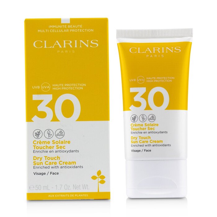 CLARINS - Dry Touch Sun Care Cream for Face SPF 30 - LOLA LUXE