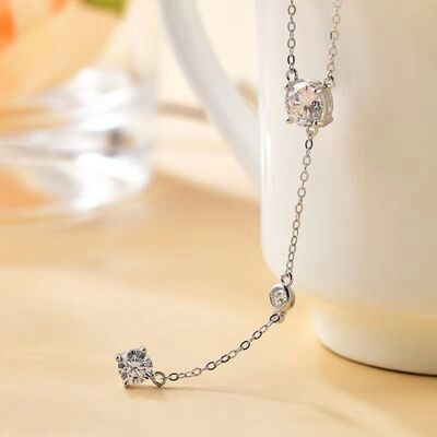 1.5 Carat Moissanite 925 Sterling Silver Necklace - lolaluxeshop