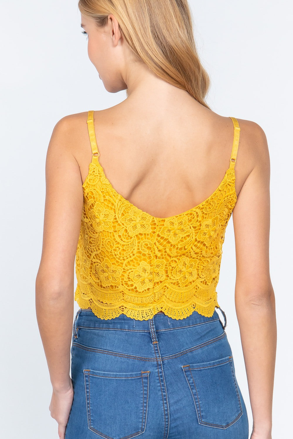 Crochet Lace Cami Woven Top - LOLA LUXE