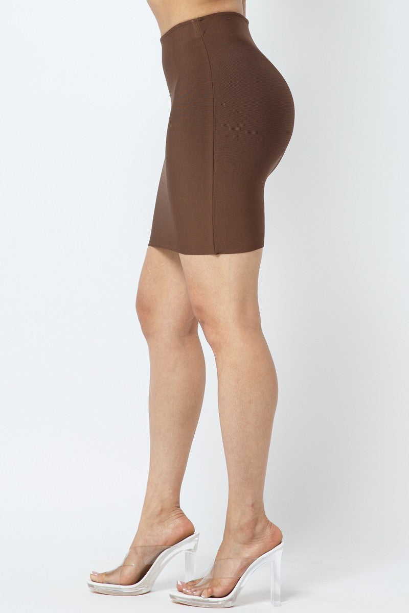 Bandage Mini Skirt - LOLA LUXE