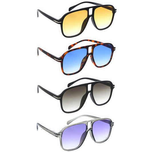 Fashion Large Aviator Frame Sunglasses - lolaluxeshop