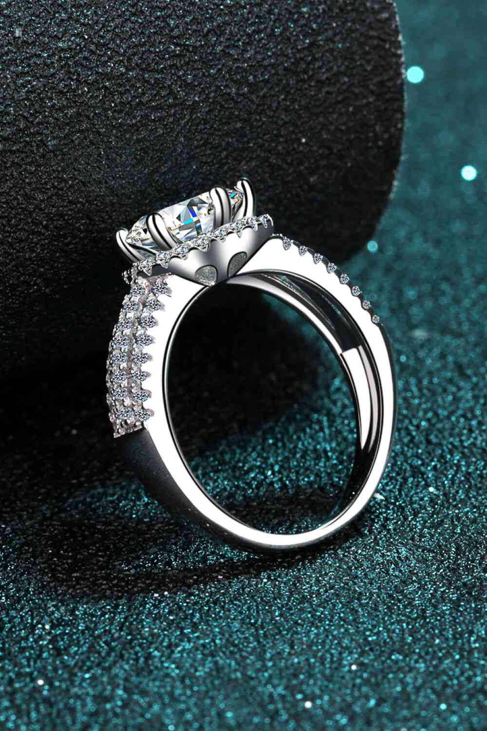 Sterling Silver Moissanite Ring - lolaluxeshop