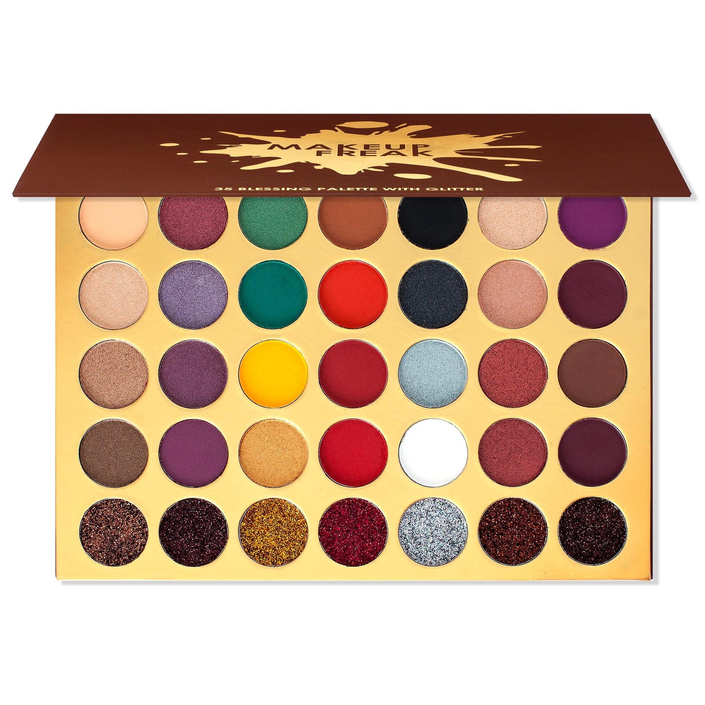 Makeup Freak Blessing 35 Color Pigmented Eyeshadow Palette With Glitter Autumn - LOLA LUXE