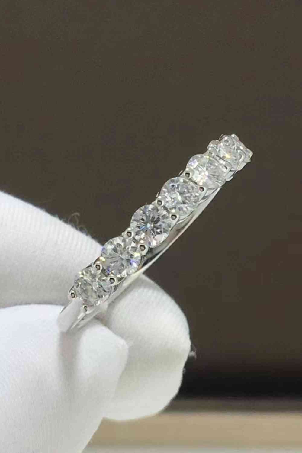 Charming Moissanite 925 Sterling Silver Ring - lolaluxeshop