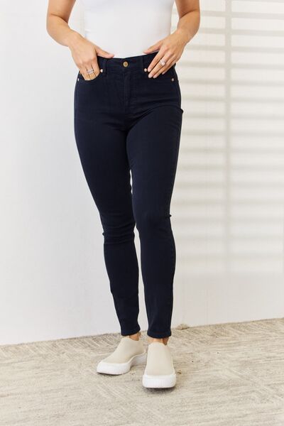 Judy Blue Full Size Garment Dyed Tummy Control Skinny Jeans - lolaluxeshop