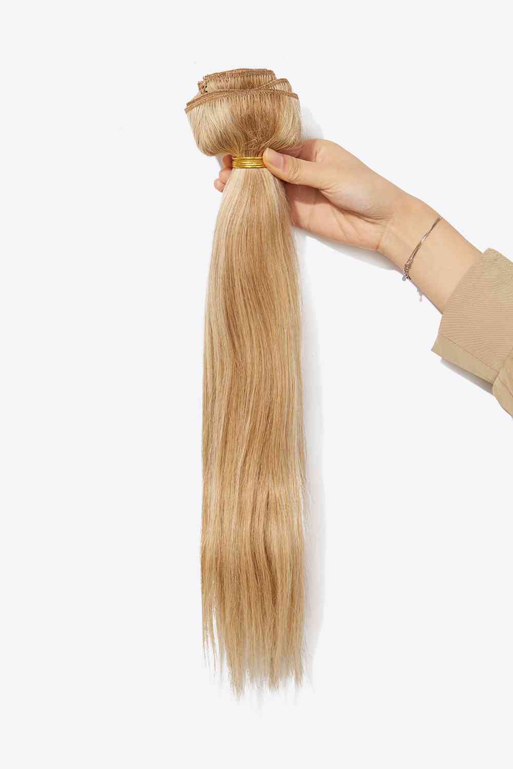 18" 200g #613 Straight Clip-in Hair Extensions Human Hair - lolaluxeshop