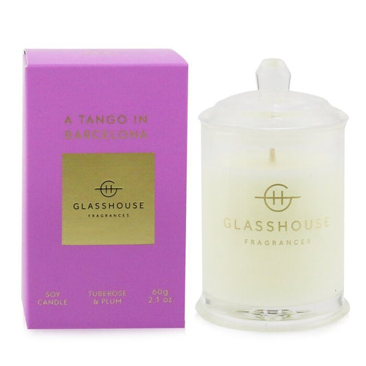 GLASSHOUSE - Triple Scented Soy Candle - A Tango in Barcelona (Tuberose & Plum) - lolaluxeshop