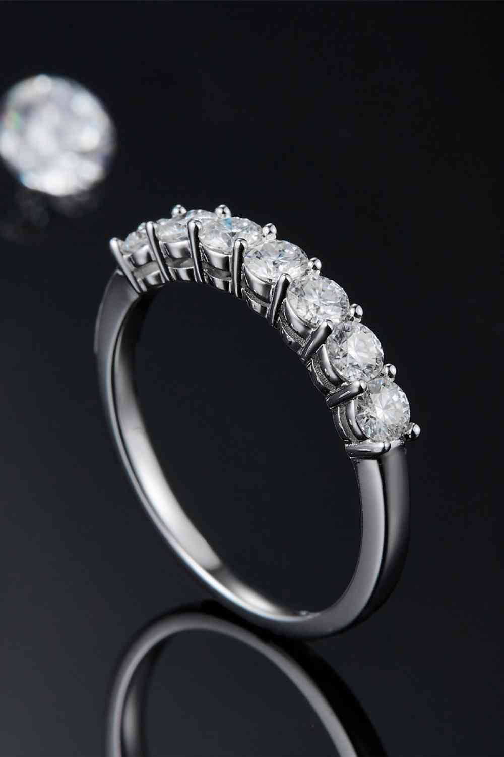 Can't Stop Your Shine Moissanite Platinum-Plated Ring - lolaluxeshop