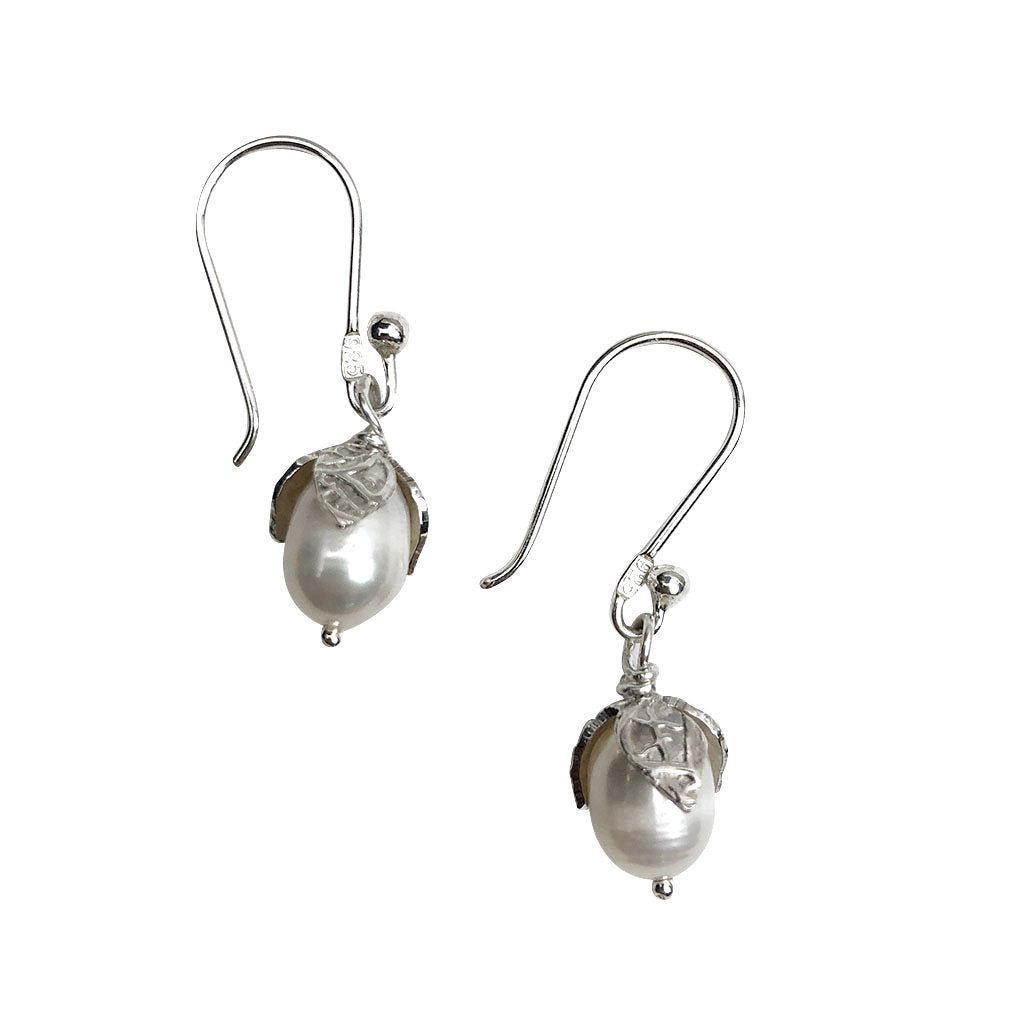 Freshwater Pearl Teardrop Earrings - LOLA LUXE
