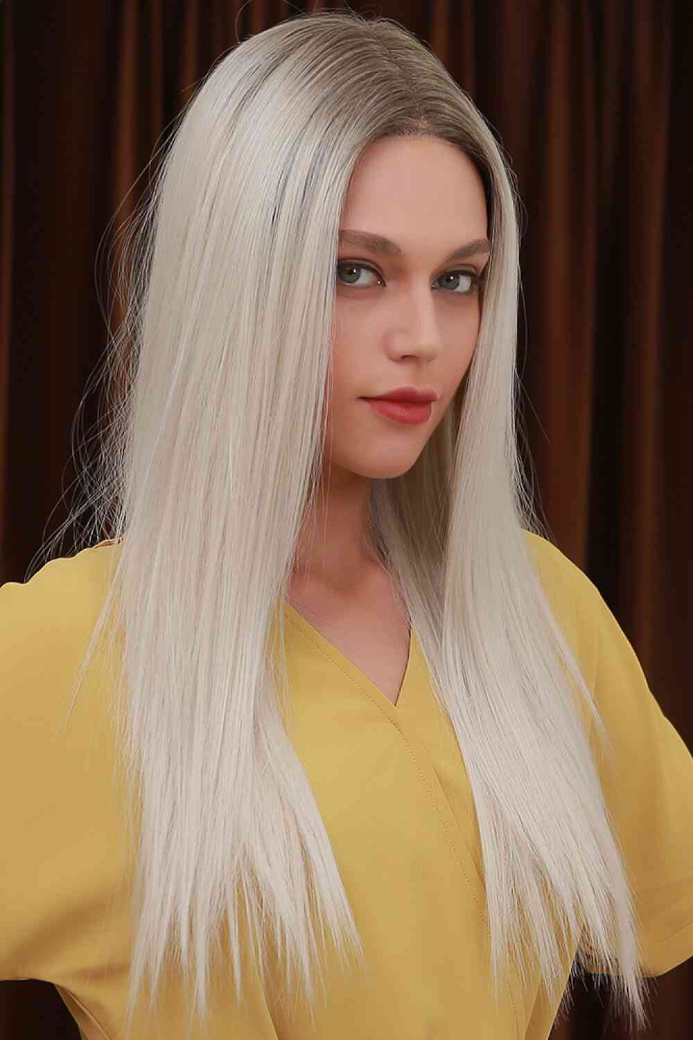 13*2" Lace Front Wigs Synthetic Long Straight 26" Heat Safe 150% Density - lolaluxeshop