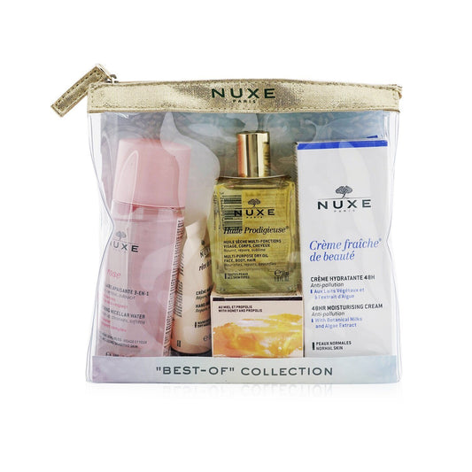 NUXE - "Best-Of" Collection: Very Rose Micellar Water+Reve De Miel Hand & Nail Cream+Huile Prodigieuse Multi-Purpose Dry Oil+Reve... 5pcs - lolaluxeshop