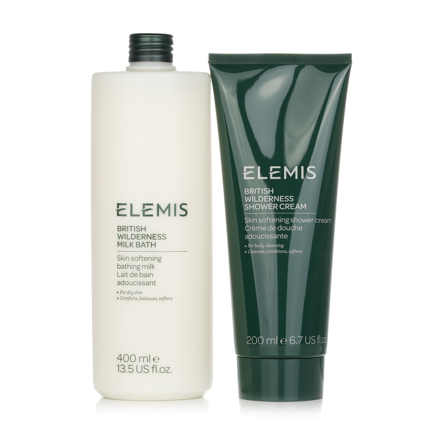 ELEMIS - A Tale of Bath & Body Set: British Wilderness Milk Bath 400ml + British Wilderness Shower Cream 200ml 890101 2pcs - lolaluxeshop