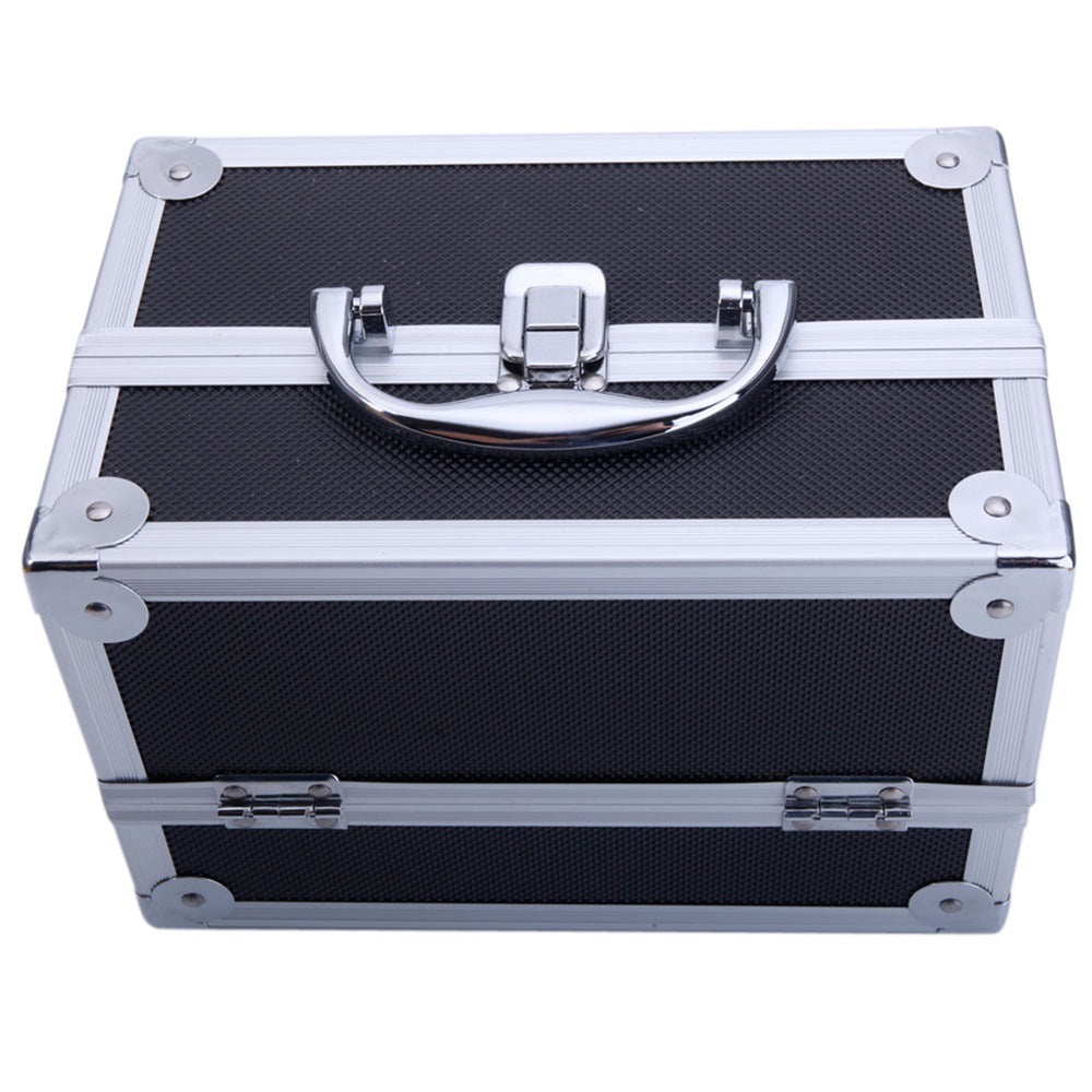 Makeup Train Case Portable Cosmetics & Jewelries Box Storage Organizer Classic & Concise YF - lolaluxeshop