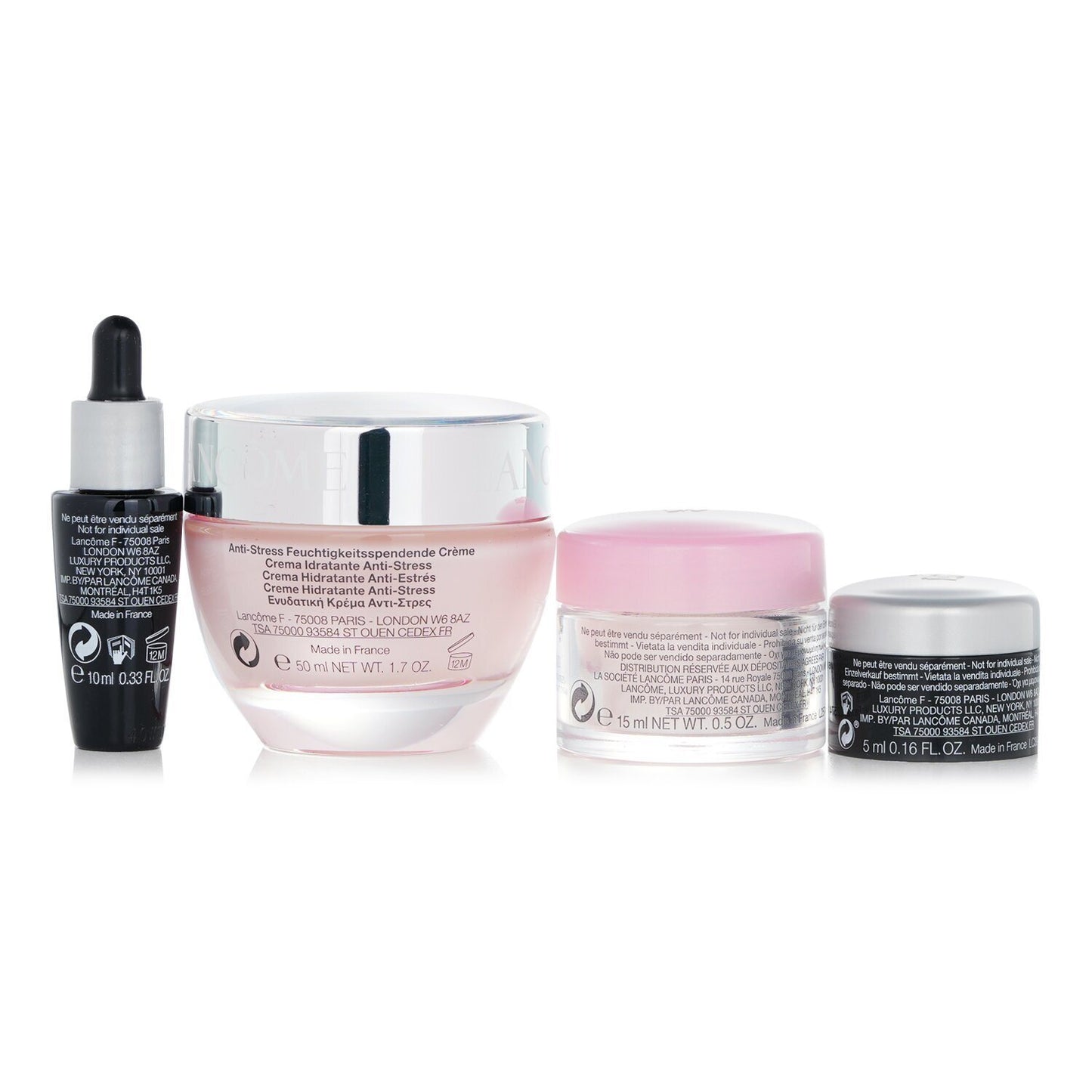 LANCOME - Hydra Zen Skincare Set: Moisturising Cream 50ml + Night Cream 15ml + Genifique Serum 10ml + Genifique Eye Cream 5ml 882521 4pcs - lolaluxeshop