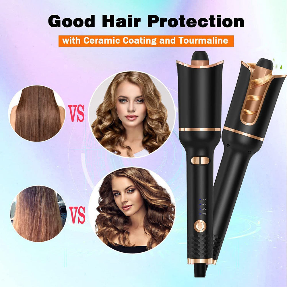 Automatic Hair Curler Ceramic Curling Irons Wand Rotating Curling Wand Electric Hair Waver Styling Tools Auto Hair Crimper - lolaluxeshop