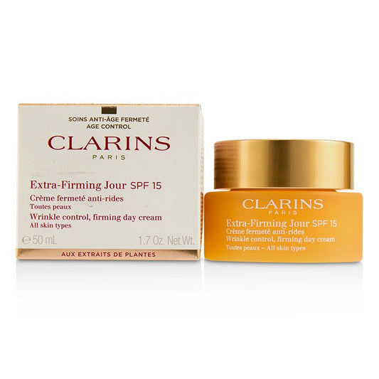 CLARINS - Extra-Firming Jour Wrinkle Control, Firming Day Cream SPF 15 - All Skin Types - LOLA LUXE