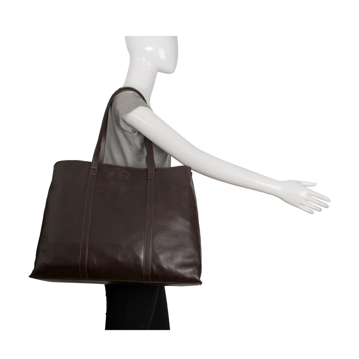Nancy Large Leather Tote - LOLA LUXE