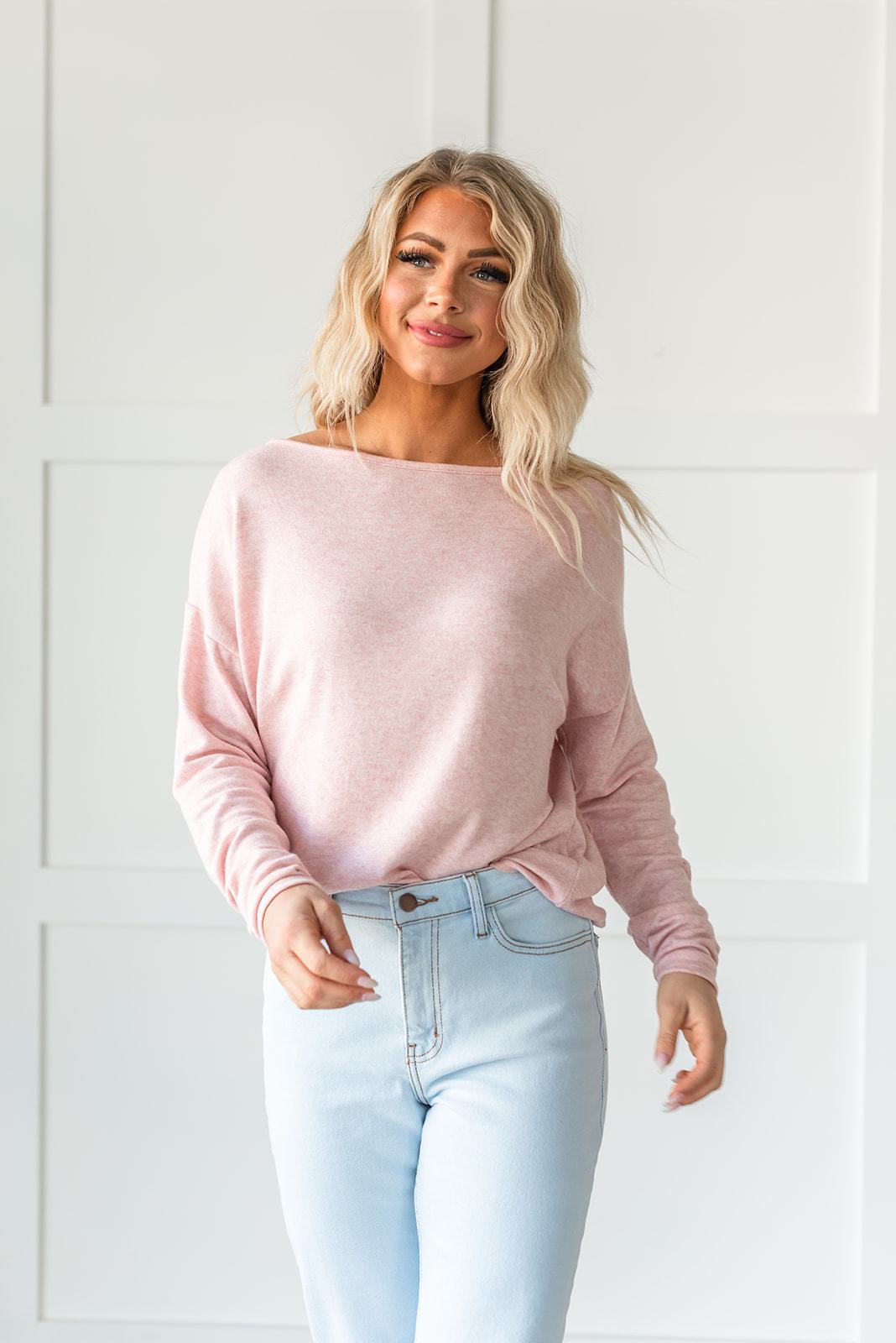 What a Beauty Drop Shoulder Top- Pink - LOLA LUXE