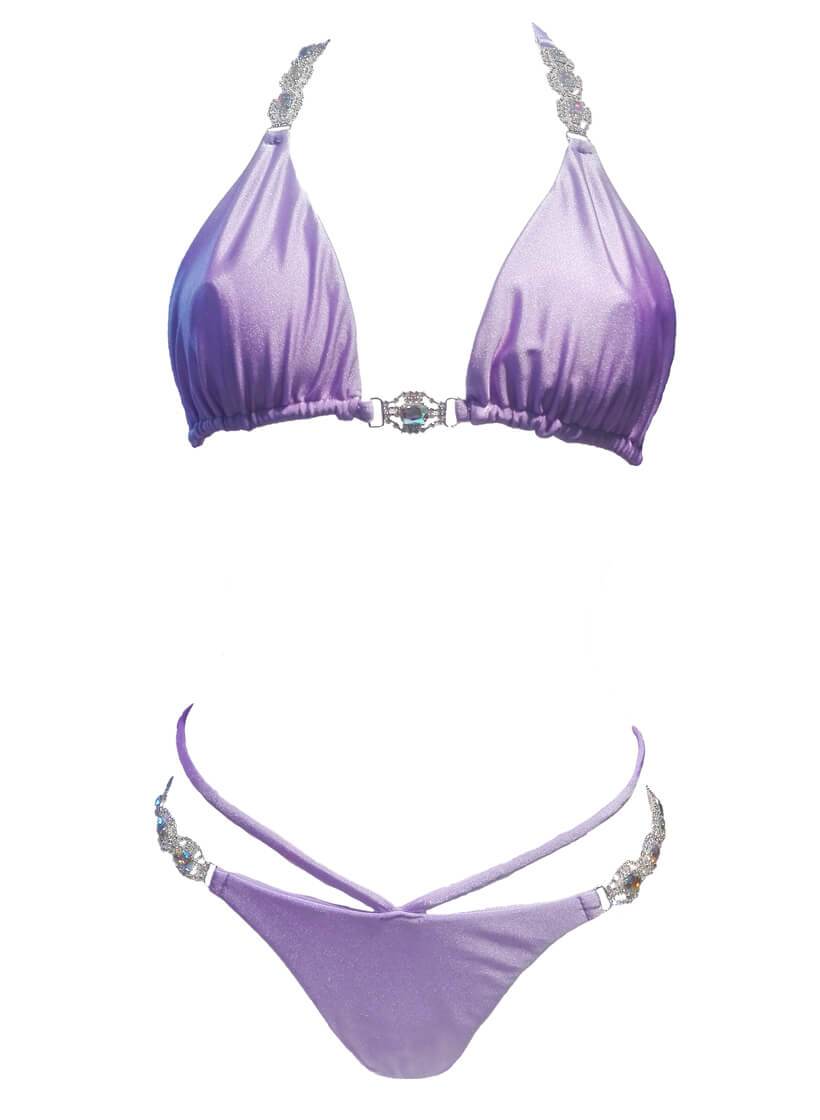 Shanel Triangle Top & Tango Bottom - Purple - LOLA LUXE
