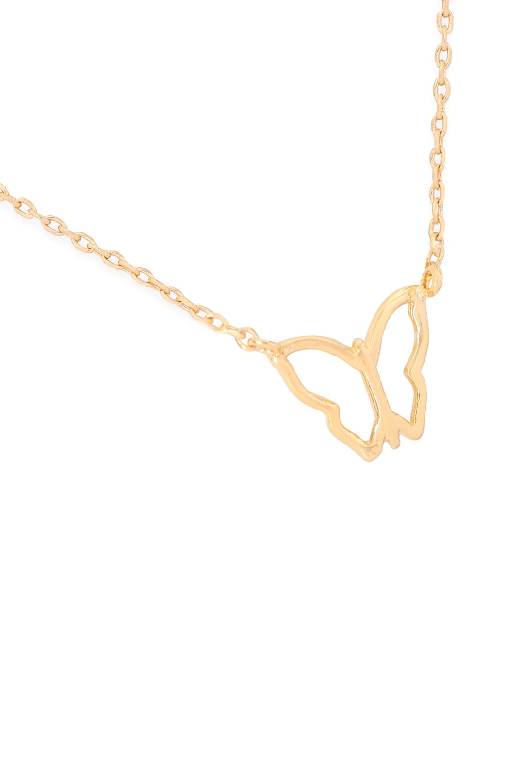 Hdnen357 - Open Butterfly Pendant Necklace - LOLA LUXE