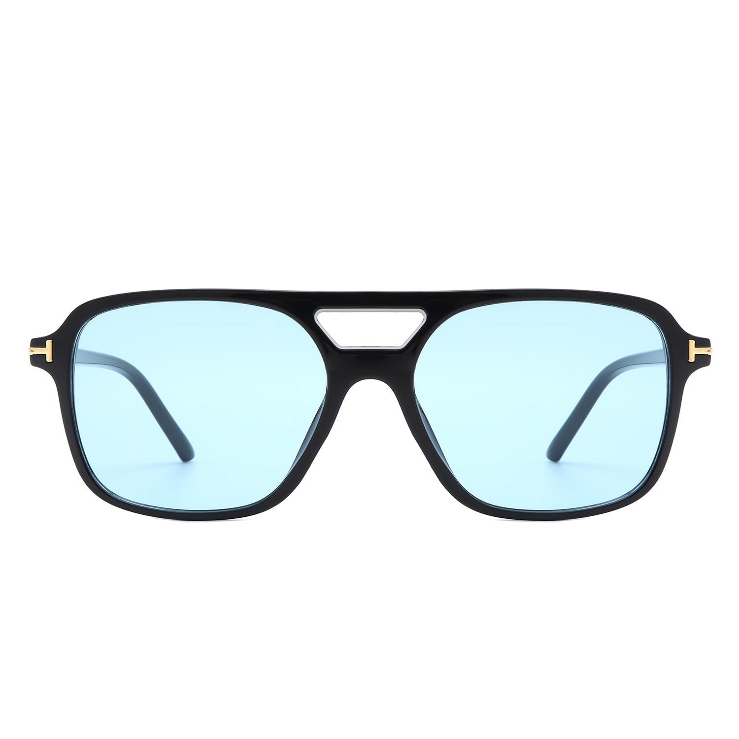 Skyhavoc - Retro Square Brow-Bar Fashion Aviator Sunglasses - lolaluxeshop