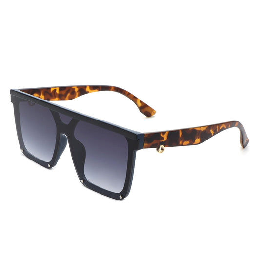 Sunquest - Square Flat Top Women Fashion Oversize Sunglasses - lolaluxeshop