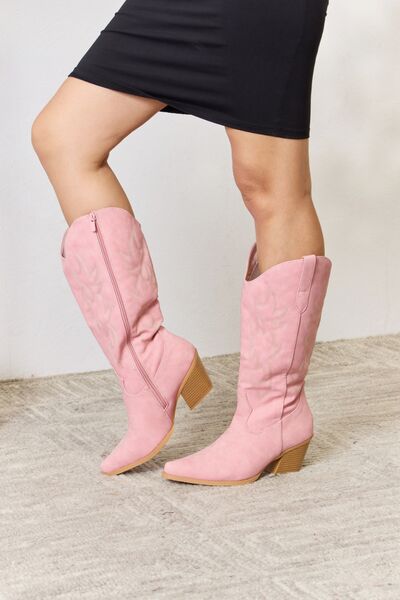Forever Link Knee High Cowboy Boots - lolaluxeshop