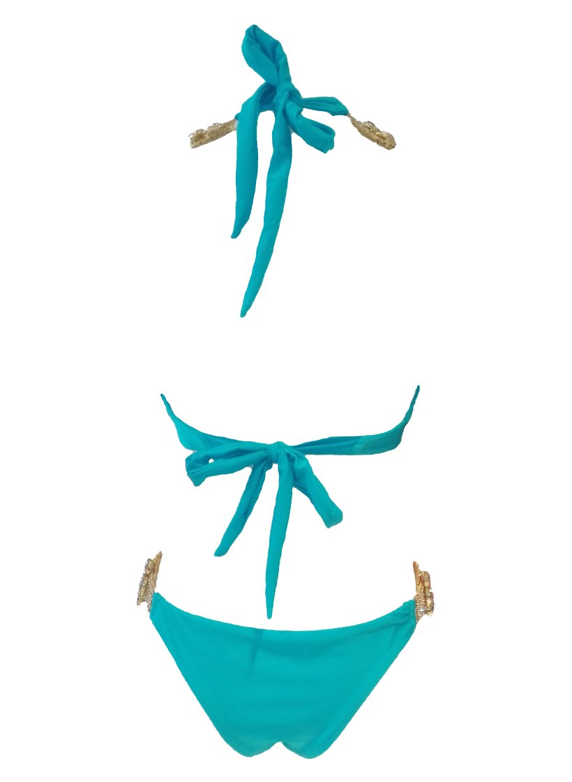 Emma One-Piece Swimsuit - Turquoise - LOLA LUXE