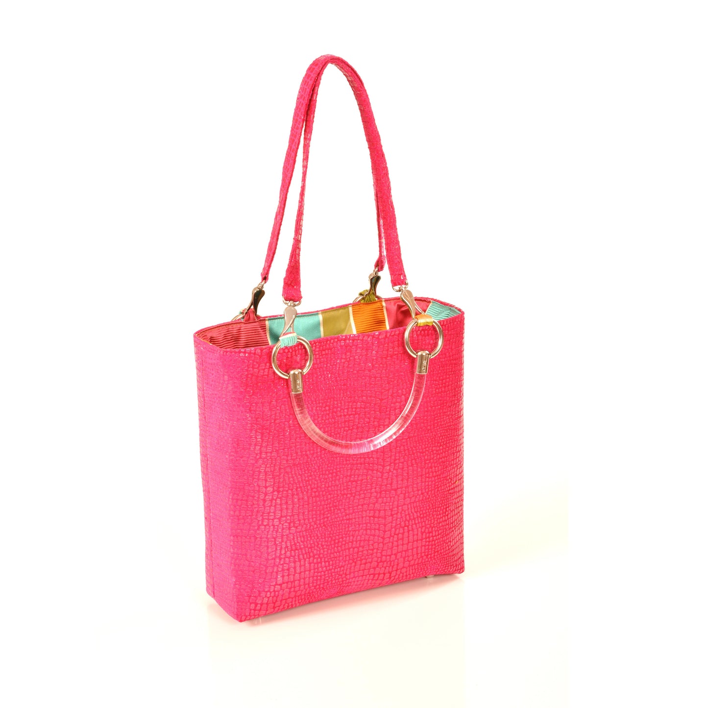 Boa Hot Pink Small Tote - LOLA LUXE