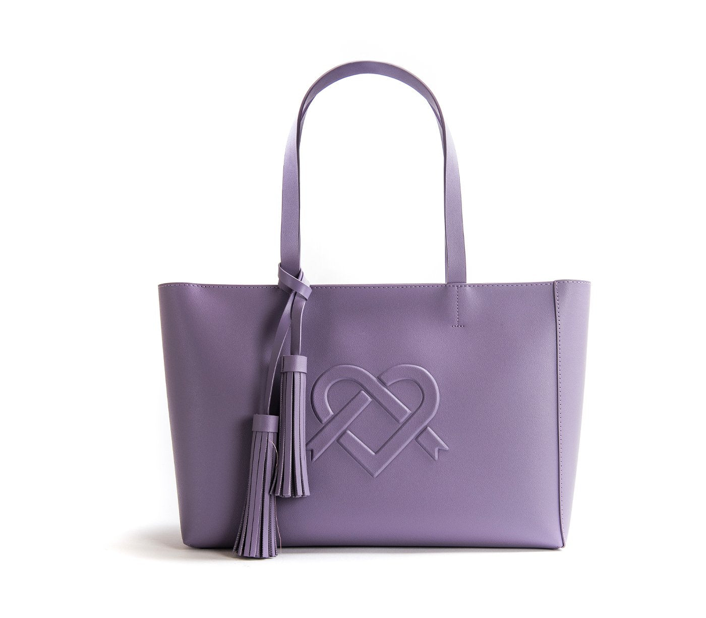 Tippi - Lilac Vegan Leather Tote Bag - LOLA LUXE